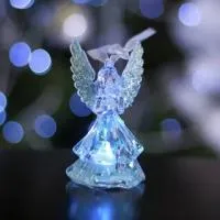 Игрушка световая "Ангел" (батарейки в комплекте) 1 LED, RGB, СЕРЕБРЯНЫЙ