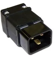 Вилка IEC 60320 C20, 16A, 250V, разборная, черная
