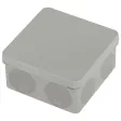 Распаячная коробка ЭРА KOR-100-100-50-9g-2MP двухкомпонентная HF стойкая к УФ 100х100х50мм серая пря
