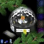 Светодиодный Диско-Шар Magic Ball USB/Bluetooth MP3, звуковая активация