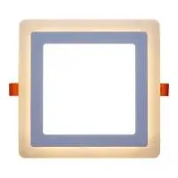 Светильник с/д (встраиваемый) квадрат LE LED 2CLS 16W 3/6K (20)
