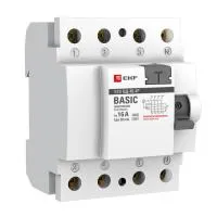 Устройство защитного отключения УЗО ВД-40 4P 63А/30мА (электронное) EKF Basic
