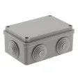 Распаячная коробка ЭРА KORv-120-80-50-6g открытой установки серая 120х80х50мм на винтах 6 гермовводо