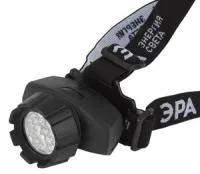 GB-605 Фонарь ЭРА налобный [23xLED, 3xAAA, 4 реж., черный, бл]
