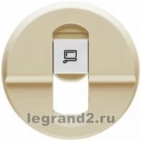 066235 Celiane Лицевая панель розетки RJ45, слн.кость