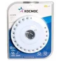 Фонарь кемпинговый КОСМОС 3031LED светодиодный, диск 24*LED 3*АА