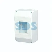 Бокс пластиковый КМПн 1/4 IP20 белый инд. штрих-код REXANT, 11-0114
