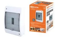 Бокс КМПн 2/6 для наруж. уст. с крышкой IP30 TDM