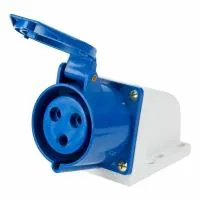 Розетка 113 стационарная 2Р+РЕ 16А 220В IP44 REXANT, 11-8909