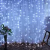 ЕNIGW - 320W ЭРА Гирлянда LED Занавес 8 режимов 3*2 м холодный белый 320 LED IP20